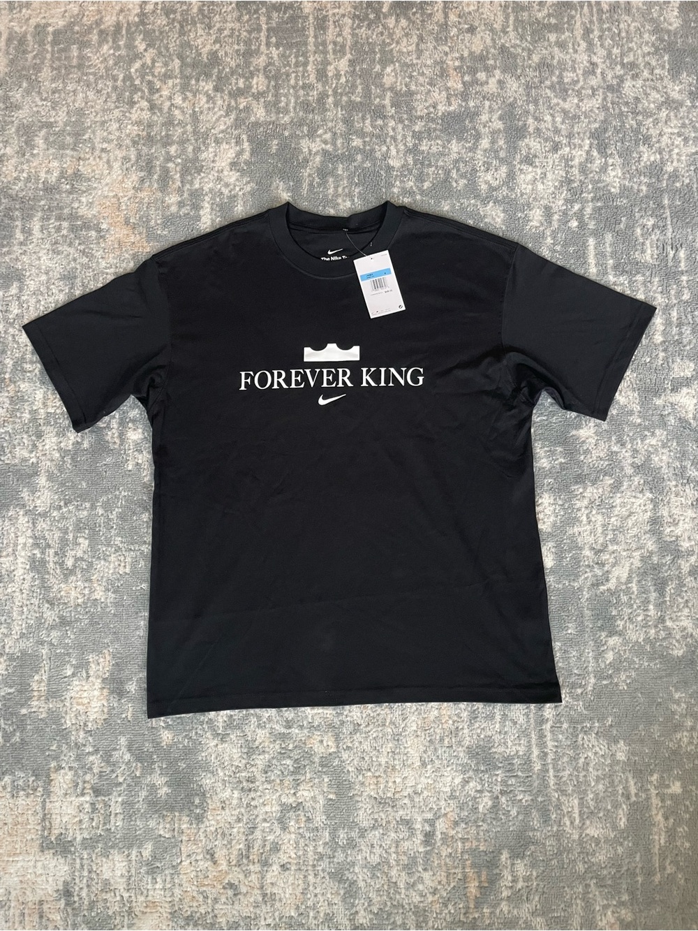 Nike Black 'Forever King' Short Sleeve Graphic Tee